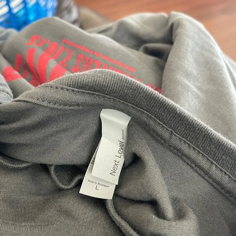 Next Level Apparel Men’s   Short Sleeve T-Shirt  Gray Size L, XL NWT - Picture 7 of 9